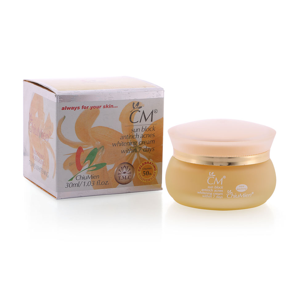 Kem CM® Sun Block Antirich Acnes Whitening Cream